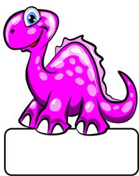 Geburtstafel «Dino Pink»